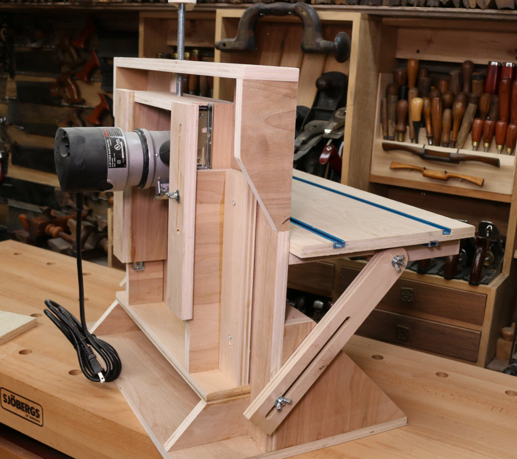 Tropical Eradicate Competitors Horizontal Router | Stumpy Nubs Woodworking Journal