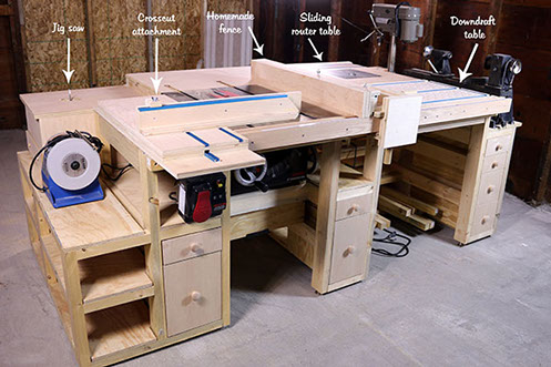 Router Table Multi-Sled  Stumpy Nubs Woodworking Journal